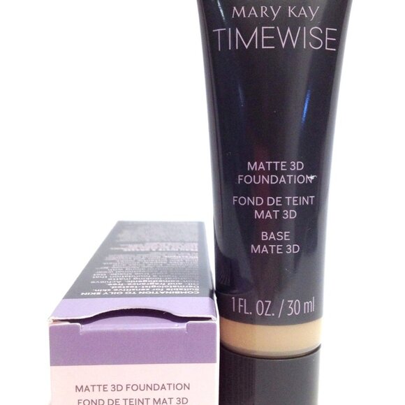 Beige N 190 (Neutral) Matte 3D Foundation Combo to Oily Mary Kay Timewise - Picture 6 of 8
